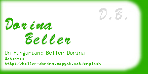 dorina beller business card